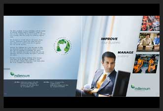 brochure design created for an MNC company at Infopark, Kochi