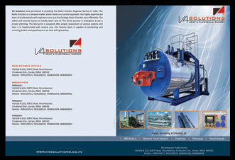 Brochure designed for V4 Solutions, Perumbavoor