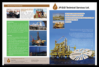 brochure created for JP DLB Technical Services, Malaysia