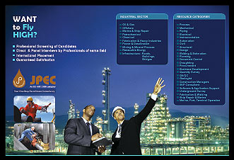 Brochure created for Jayathe Petrotech's Overseas HR Division
